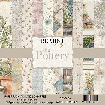  Reprint The Pottery collection 8"x8"