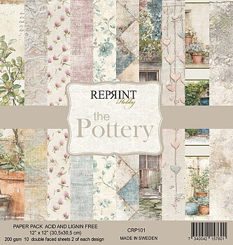  Reprint The Pottery Collection 12"x12"