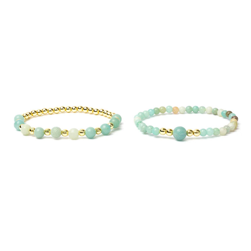 Armband med amazonit  och hematit