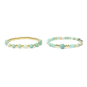 Armband med amazonit  och hematit