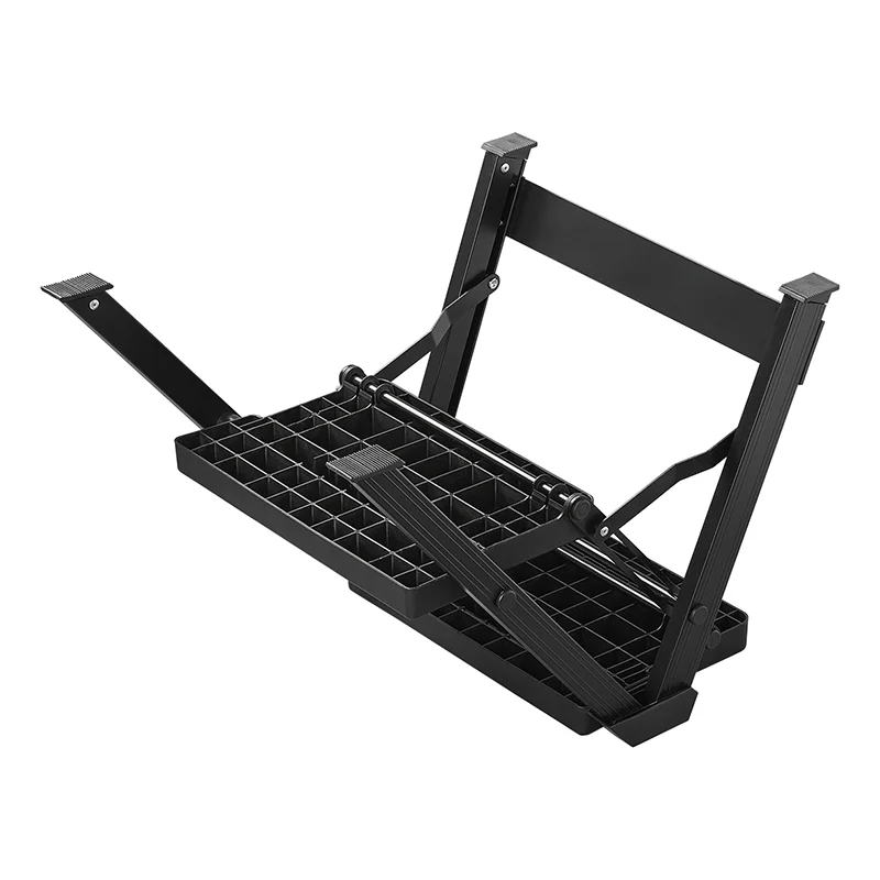 Folding step ladder in aluminum black - 5