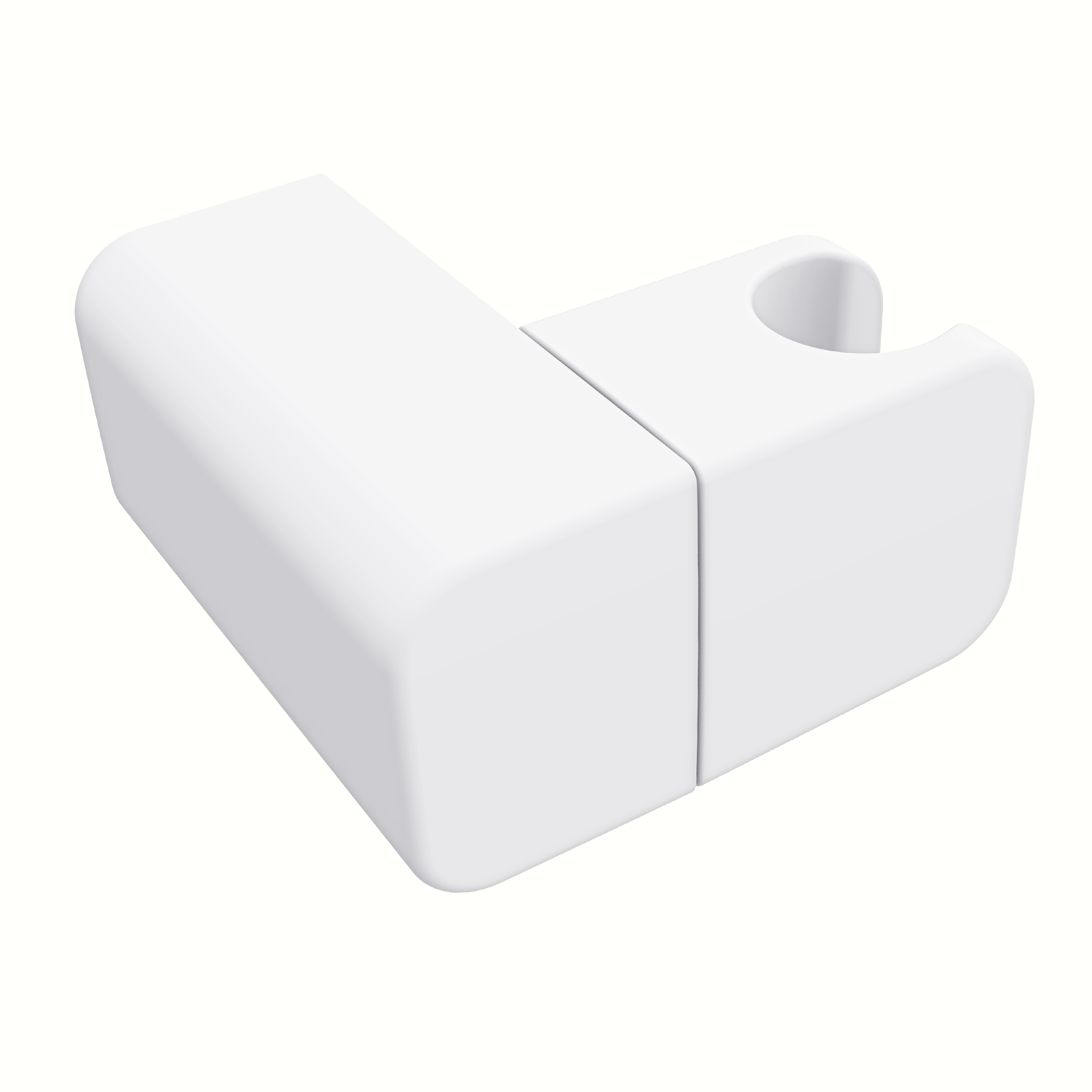 Shower Head Wall Bracket - Pivot - White