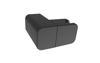 Shower Head Wall Bracket - Pivot - Black