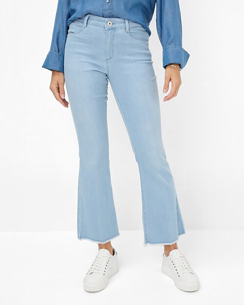 Jeans ShakiraS kort bootcut ljus denim - 2