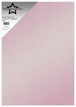 Paper Favourites 10-pack 240 g Pearl Paper "Pink" 