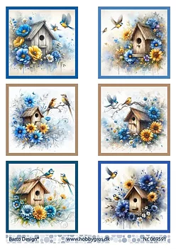 Barto Design 3D ark - Blommor och fåglar