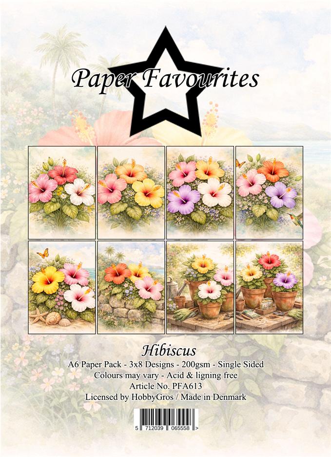 Paper Favourites Hibiscus A6 Paper Pack 