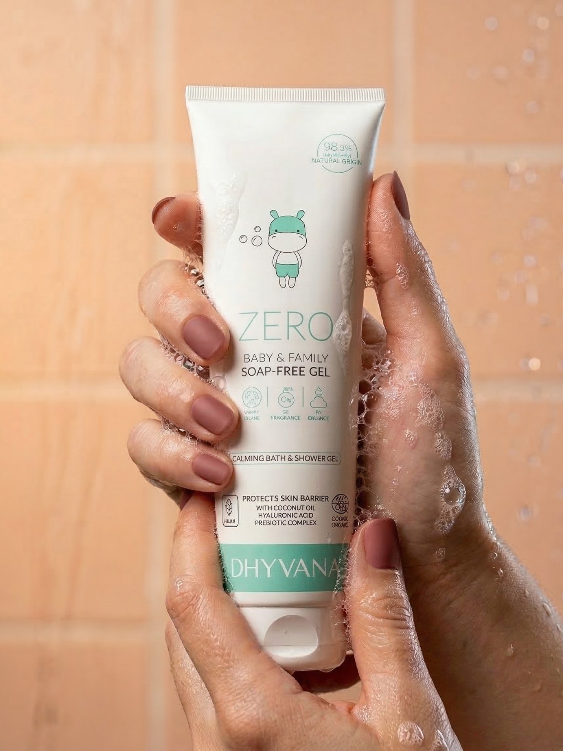 DHYVANA Baby & Family Zero Soap-Free Shower Gel 250ml - 4