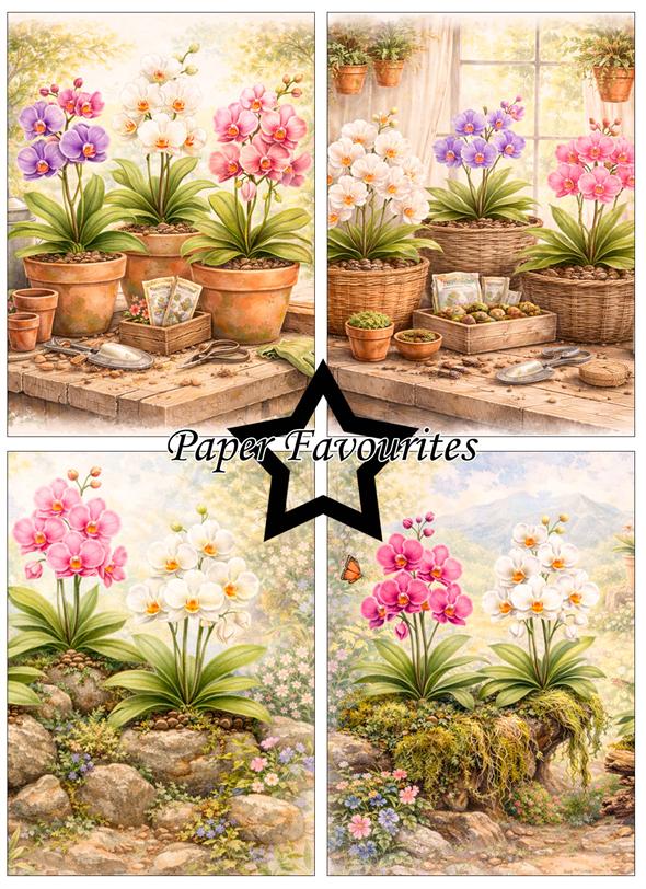 Paper Favourites Orchidea A6 Paper Pack  - 2