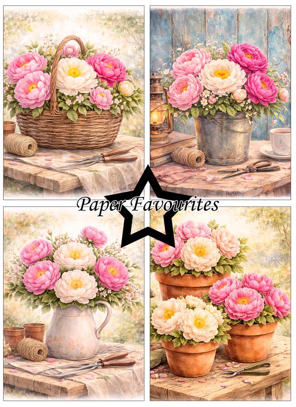 Paper Favourites Peony A6 Paper Pack  - 3