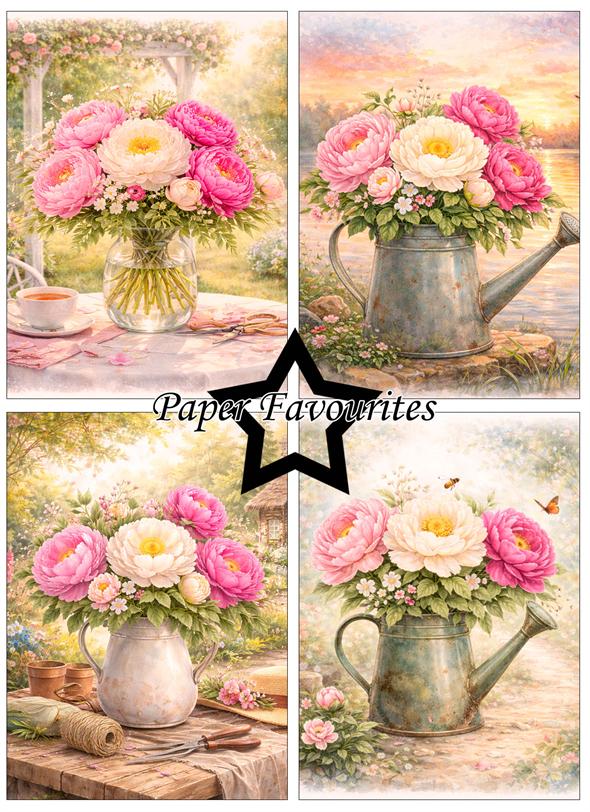 Paper Favourites Peony A6 Paper Pack  - 2