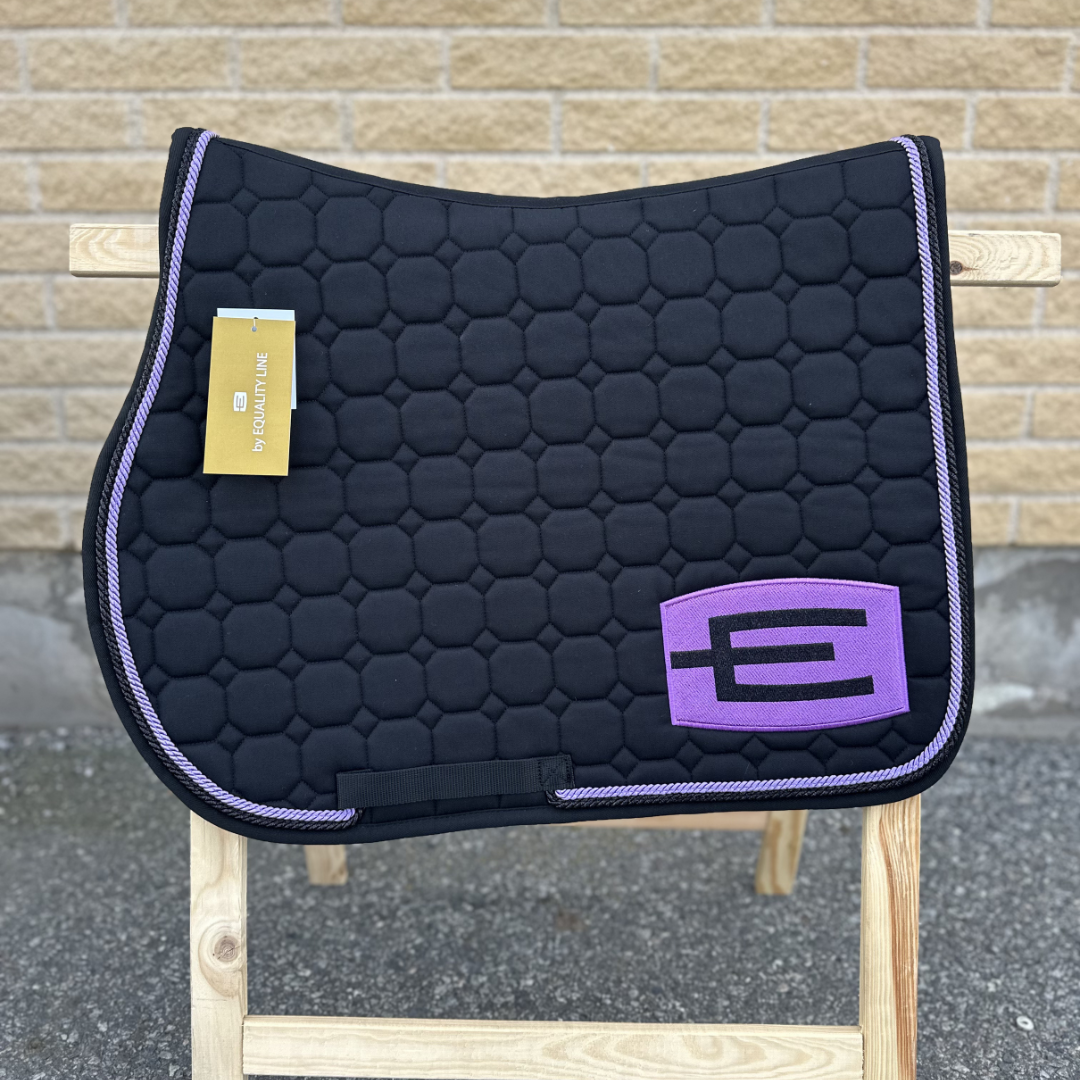 EQUILINE HOPPSCHABRAK MED E-LOGGA E46 BLACK-PURPLE-GL.BLACK