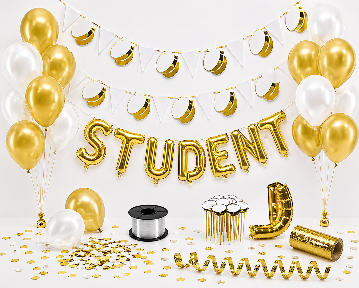 Studentdekoration Paket Guld 