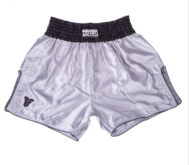 Fighters Inc Thaishorts BANGKOK Silver/Svart