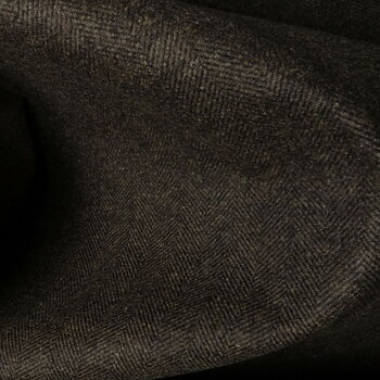Ull herringbone brun
