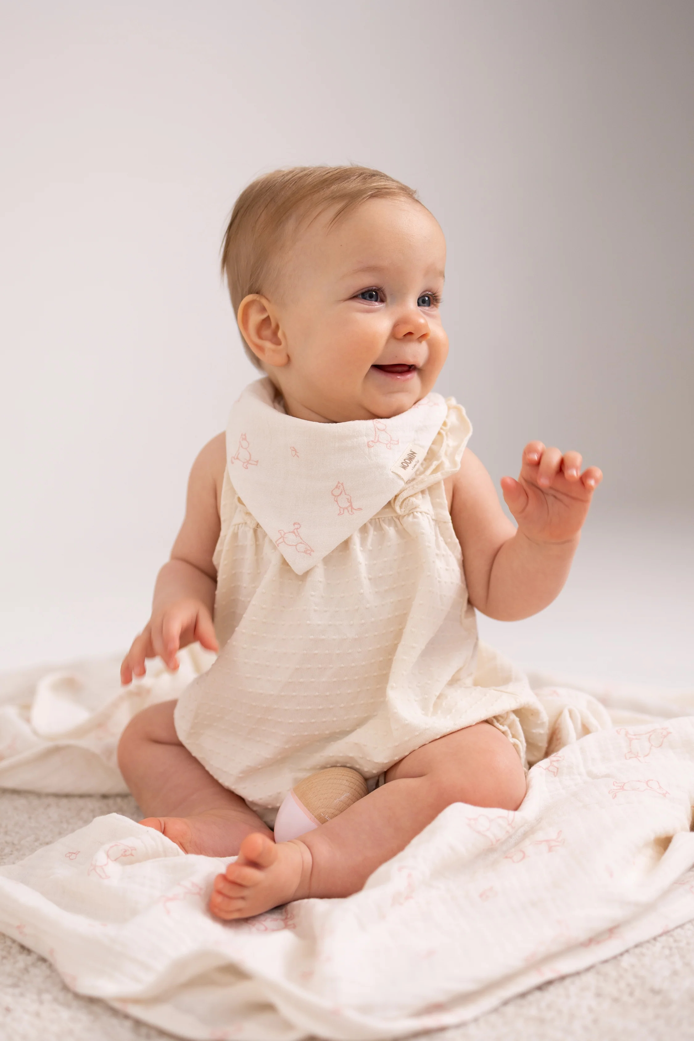 Moomin Bandana Bibs 2-Pack - Pink - 2