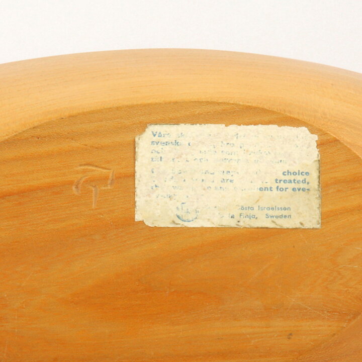 Gösta Israelsson (1960s) Oval Wooden Bowl 34/10 cm