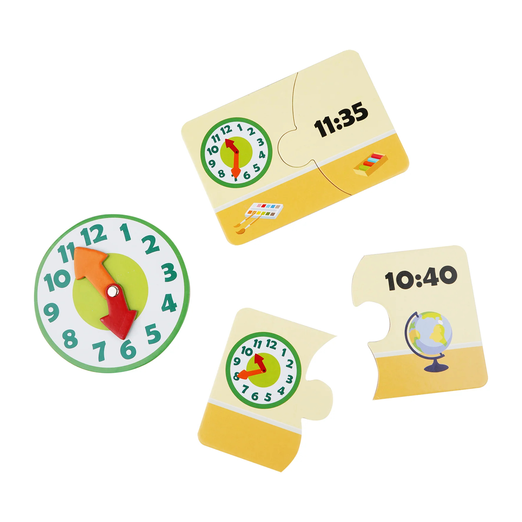 Pedagog Pussel - Lär dig klockan - 2
