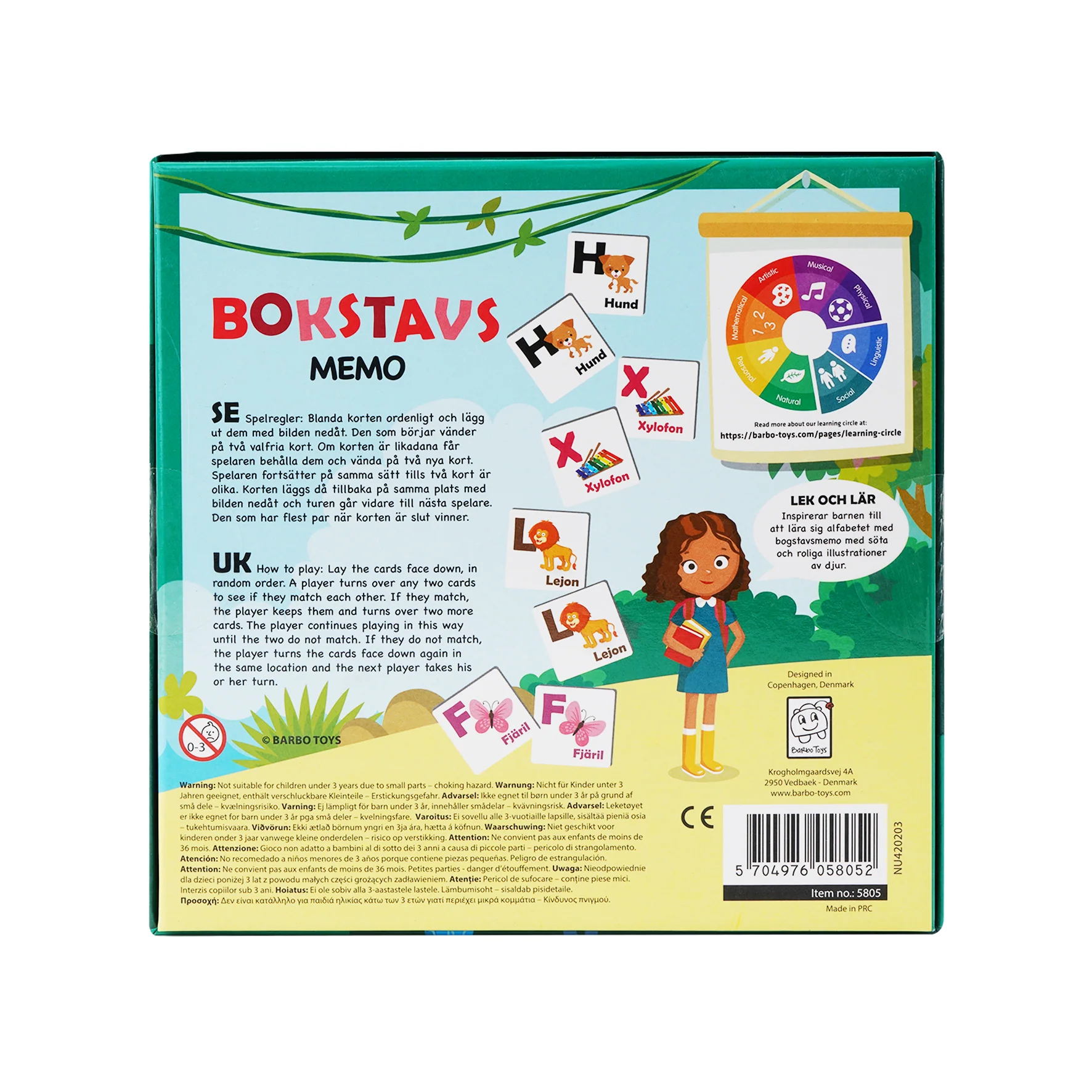 Pedagog Spel - Bokstavs Memo - 3