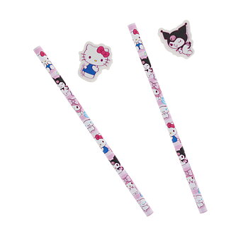 Hello Kitty och Kuromi Pennset i 4 delar - Sweets