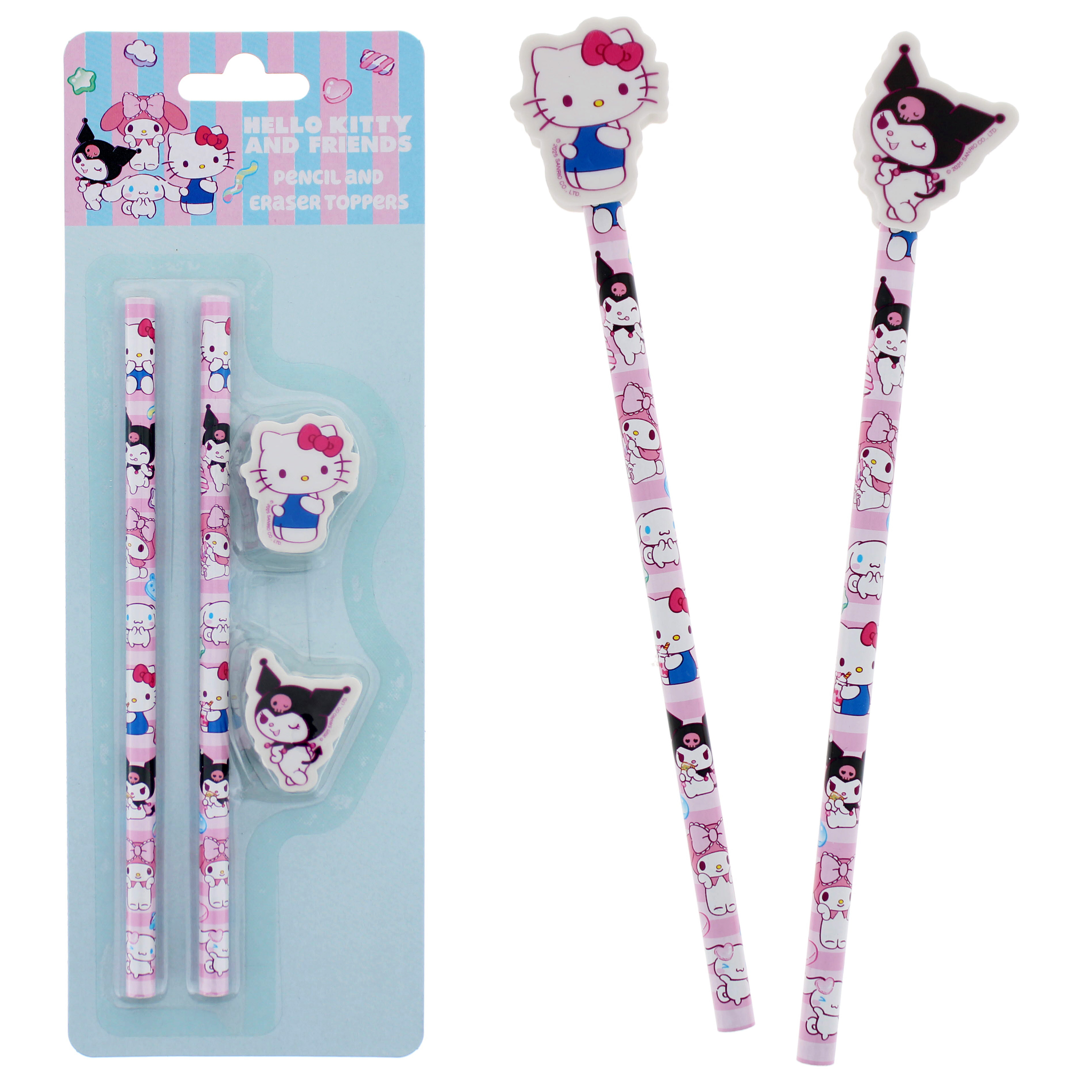 Hello Kitty och Kuromi Pennset i 4 delar - Sweets