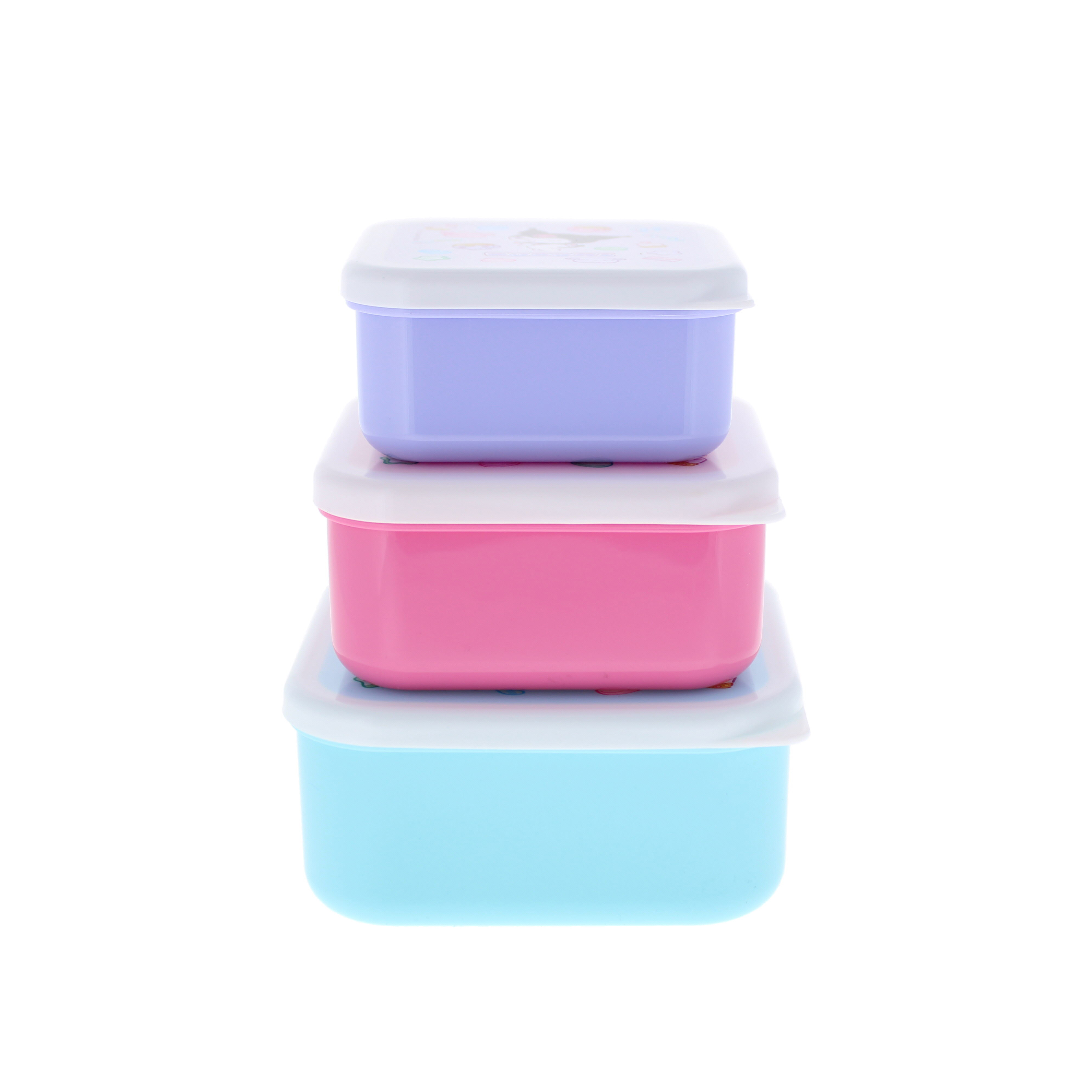 Hello Kitty and Friends 3-Pack Stapelbara Matlådor - Sweets&nbsp; - 4