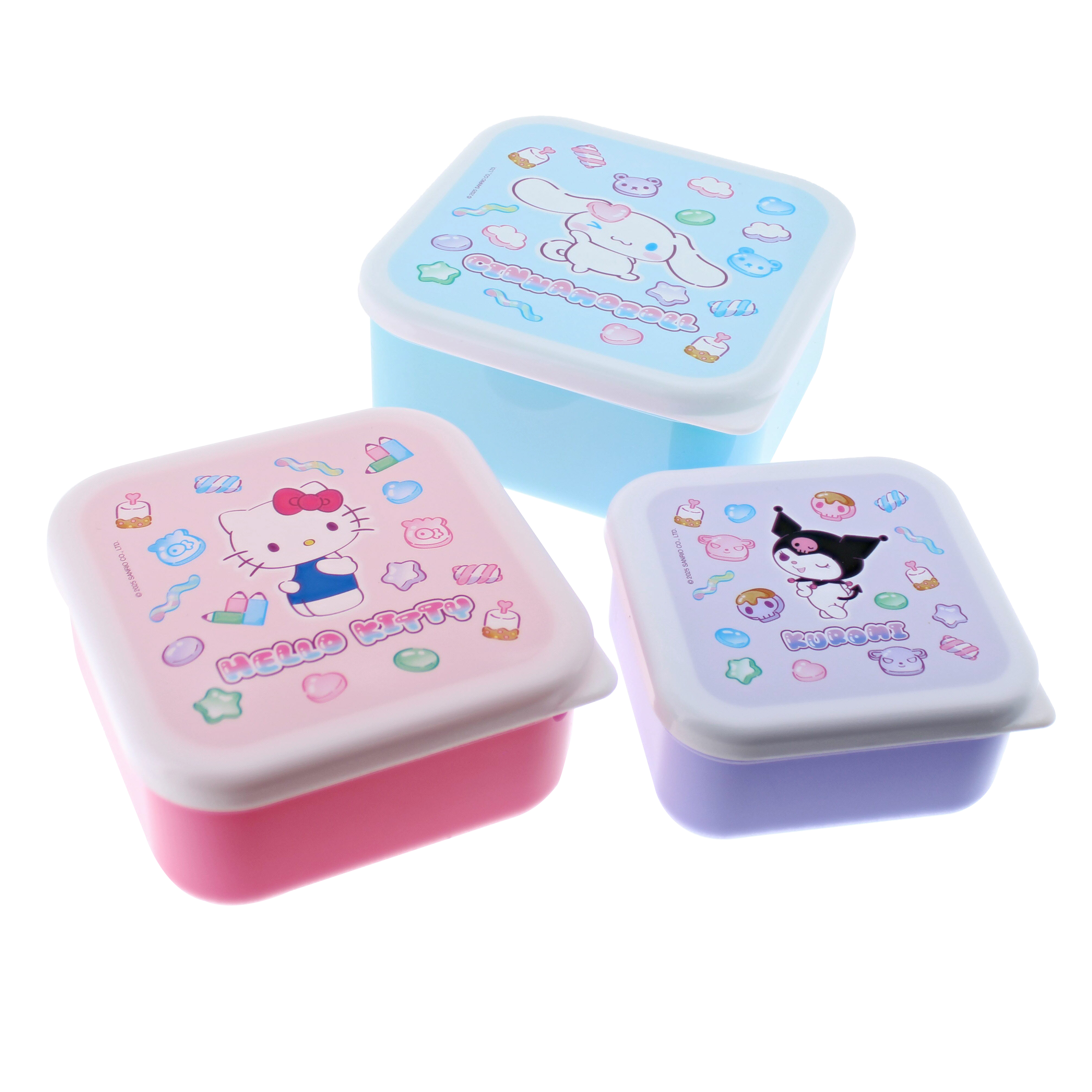 Hello Kitty and Friends 3-Pack Stapelbara Matlådor - Sweets&nbsp; - 3