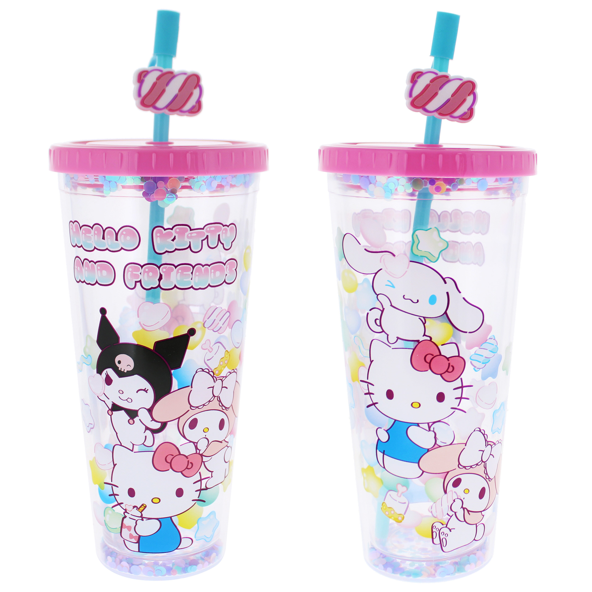 Hello Kitty and Friends Tumbler med Sugrör 700 ml - Sweets