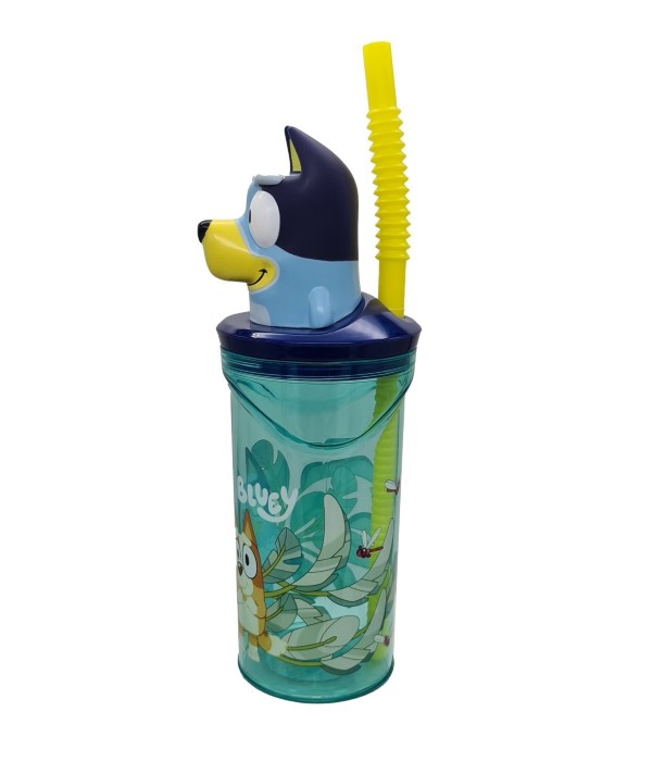 Bluey Mugg med Sugrör 3D - 2
