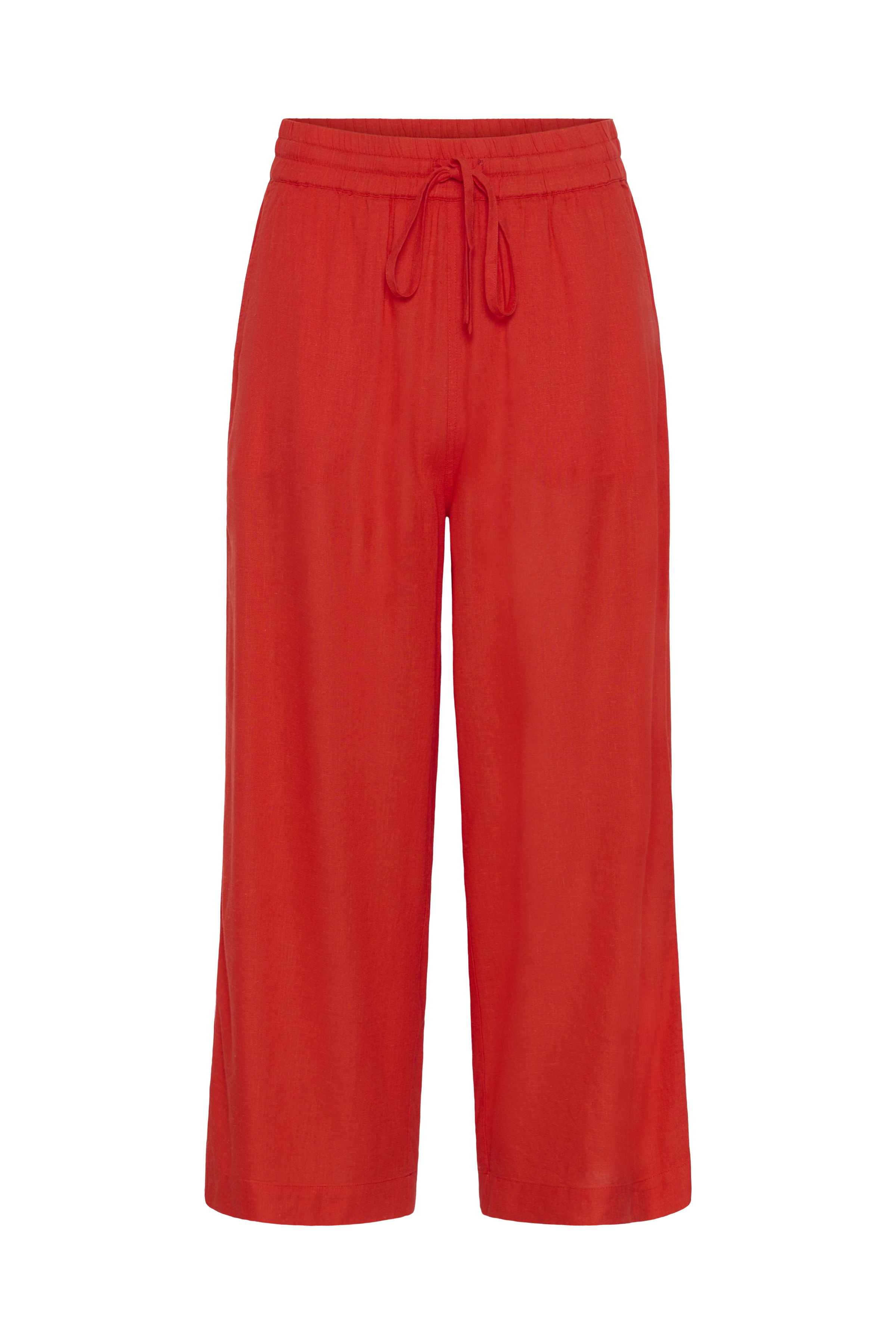 KAmilia Cropped Wide Pants Poppy Red Röd  Vid linnebyxa - 7