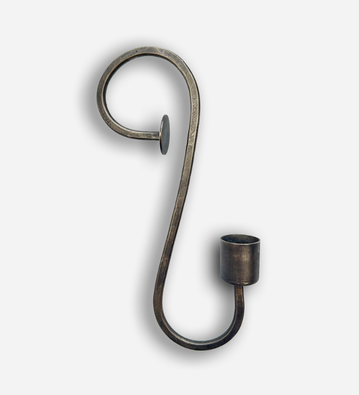 Ljuskrok antik svart  16 cm