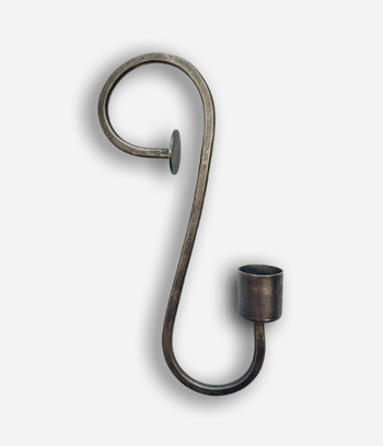 Ljuskrok antik svart 16 cm