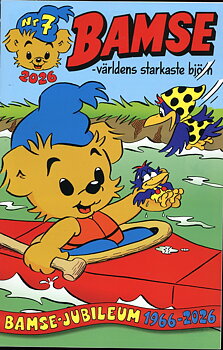 Bamse nr 7 2026, Bamse jubileum 1966-2026, Bamse skall flytta
