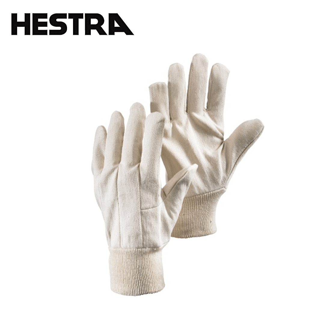 Cotton Glove Hestra Job Astat12-Pack Size 8 White