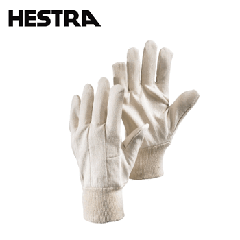 Bomullshandske Hestra Job Astat12-Pack Strl 8  Vit
