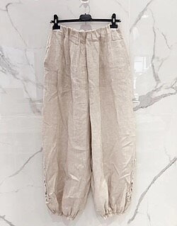 Linnebyxa Spets Beige