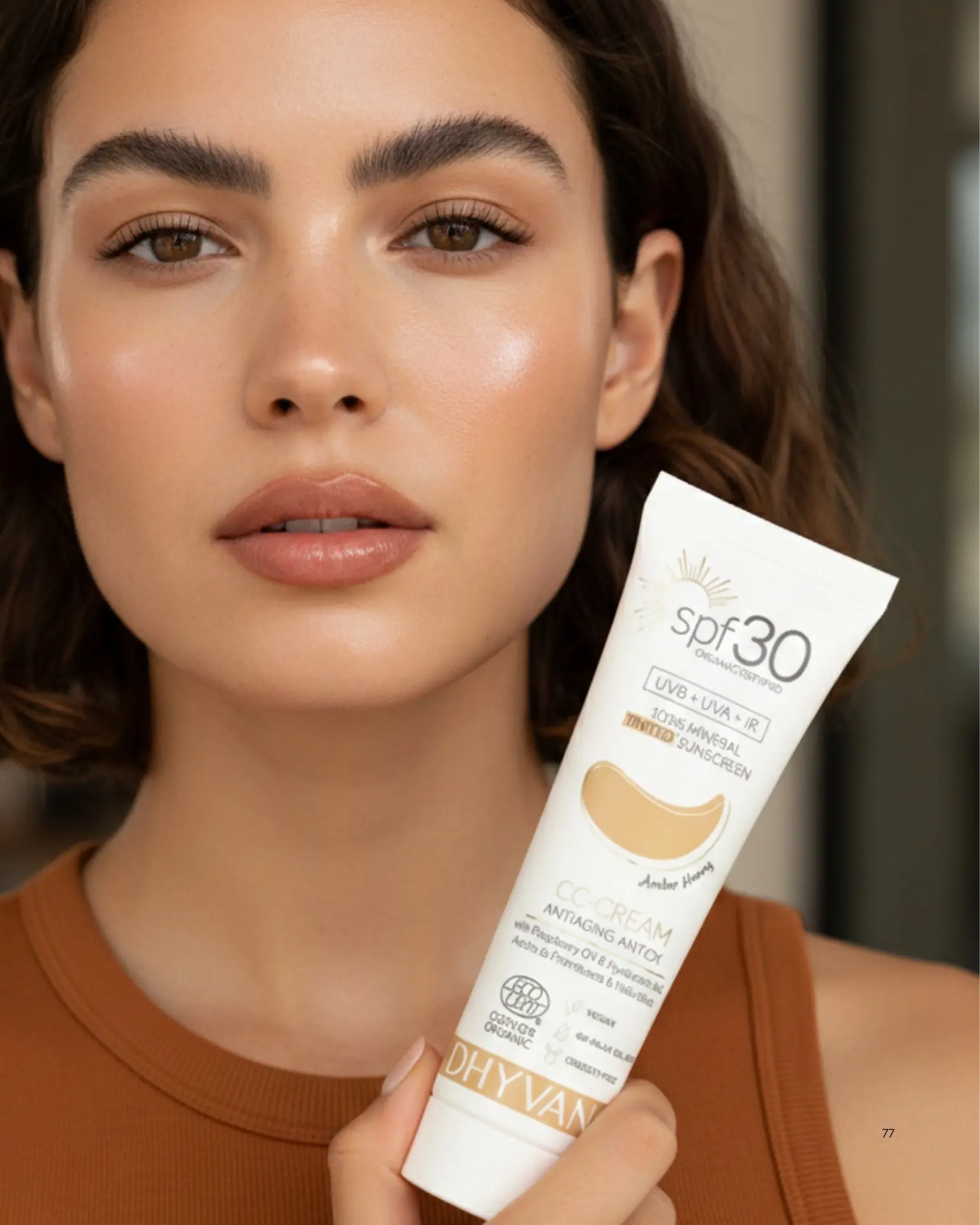 DHYVANA CC Cream SPF30 Golden Beige (light) 50ml - 4