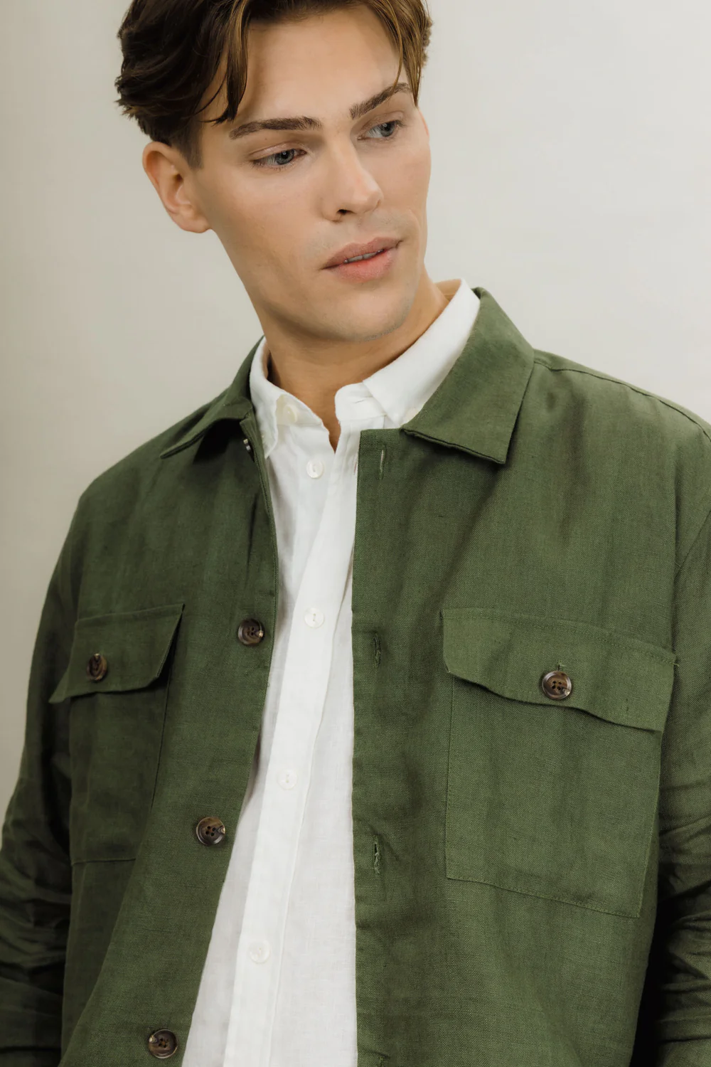 Urban Pioneers - Mauriozio Overshirt - Olive - 4