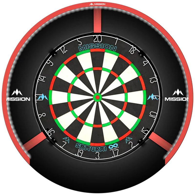 Mission Torus 270 Dartboard Lighting  Red