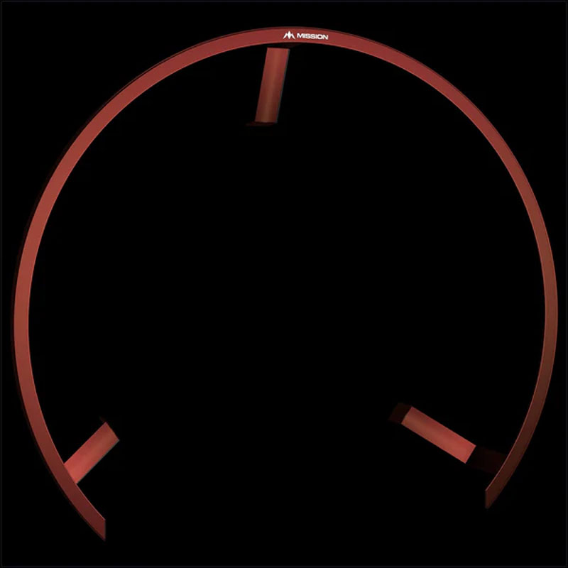 Mission Torus 270 Dartboard Lighting  Red - 4