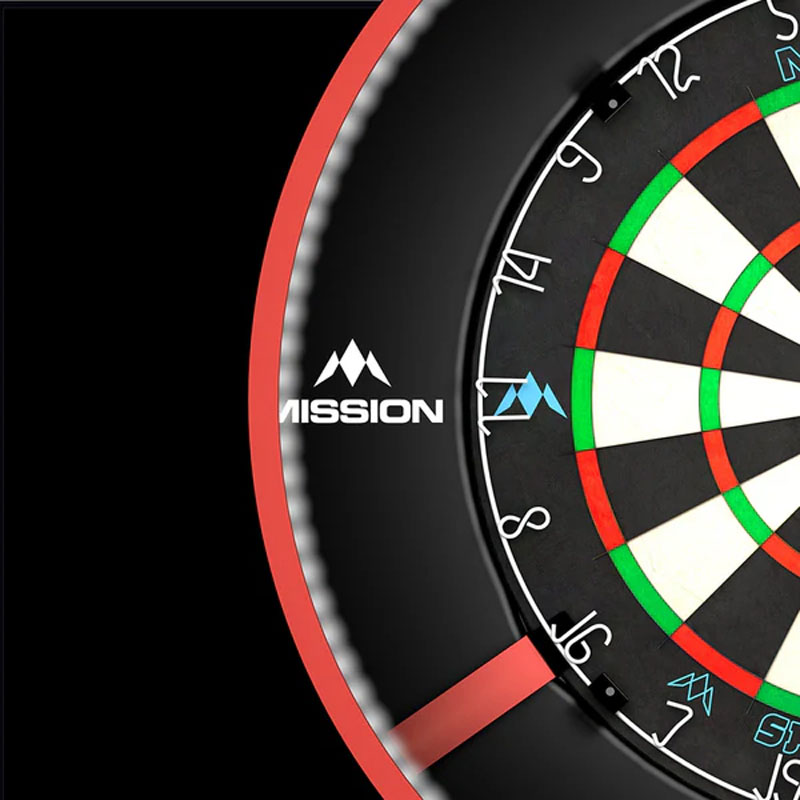 Mission Torus 270 Dartboard Lighting  Red - 2