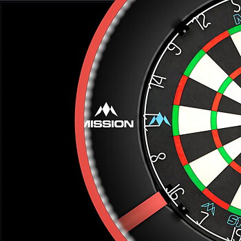 Mission Torus 270  Dartboard Lighting  Red