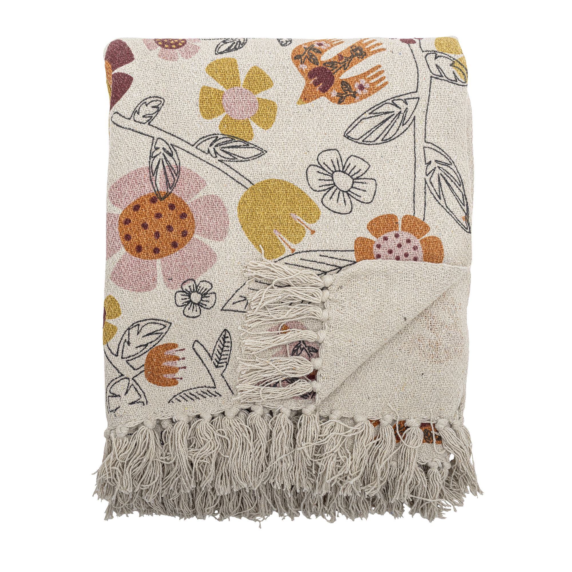 Bloomingville Vivielle Pläd Multifärgad 160x130 cm