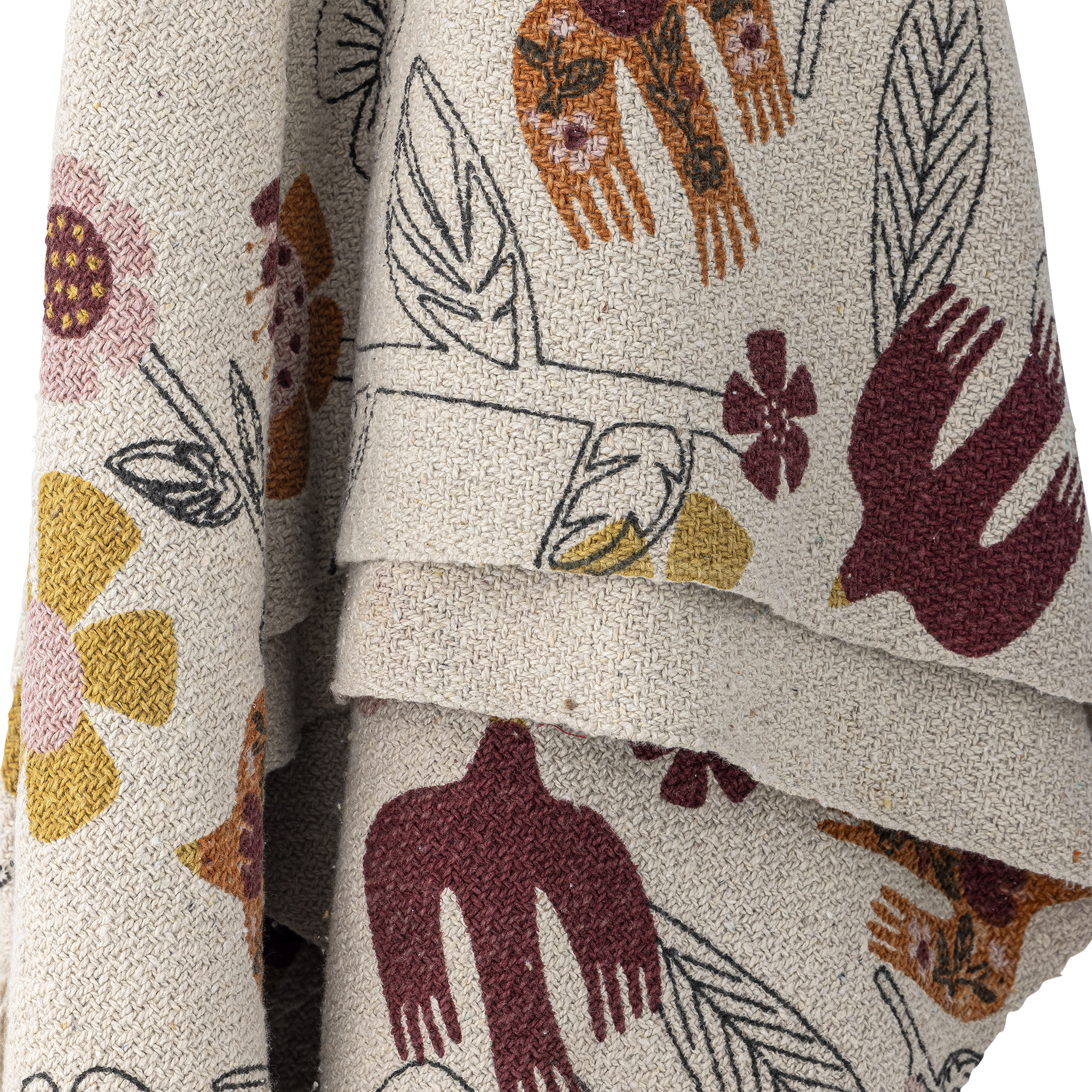 Bloomingville Vivielle Pläd Multifärgad 160x130 cm - 3