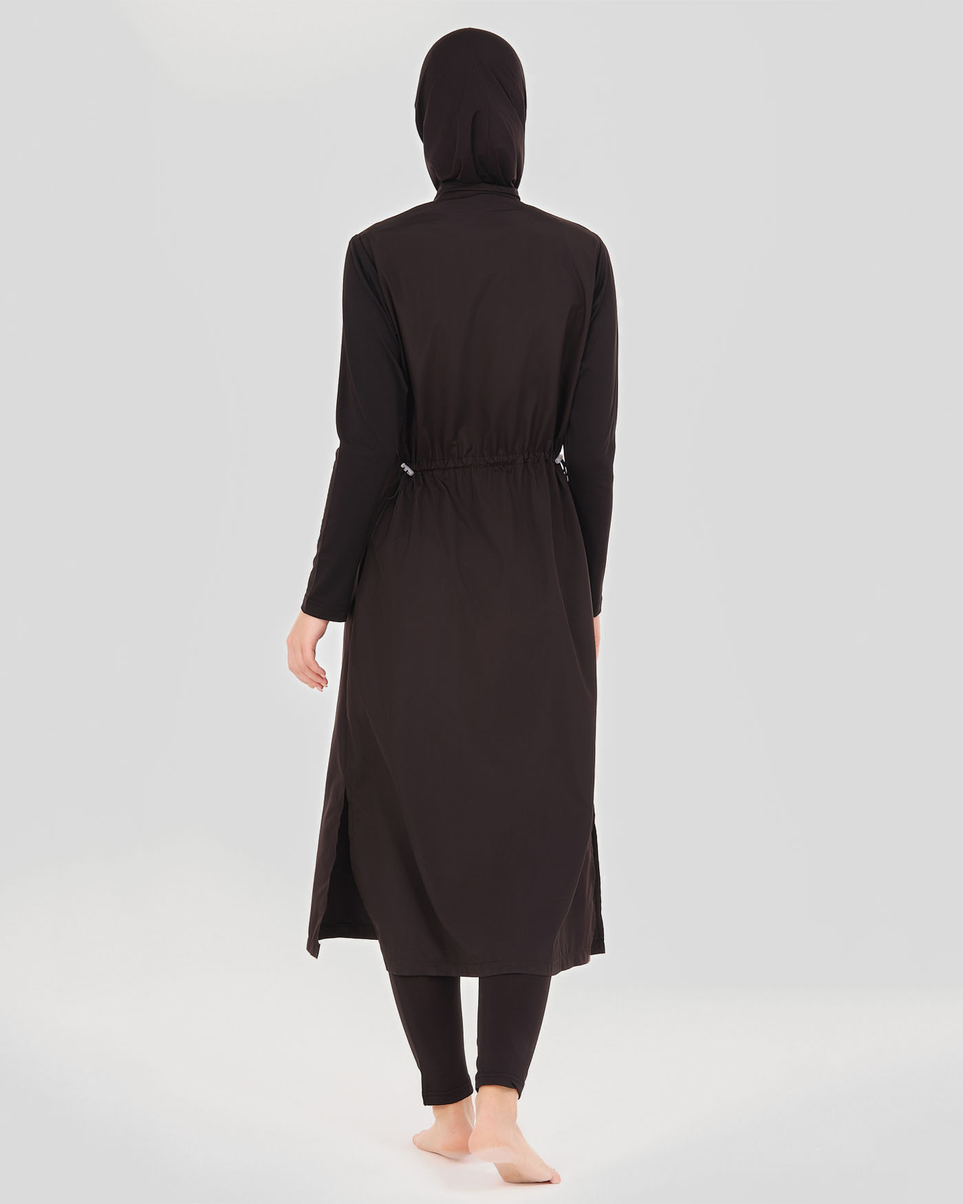 Muslim Swimsuit with hijab - Black - 2