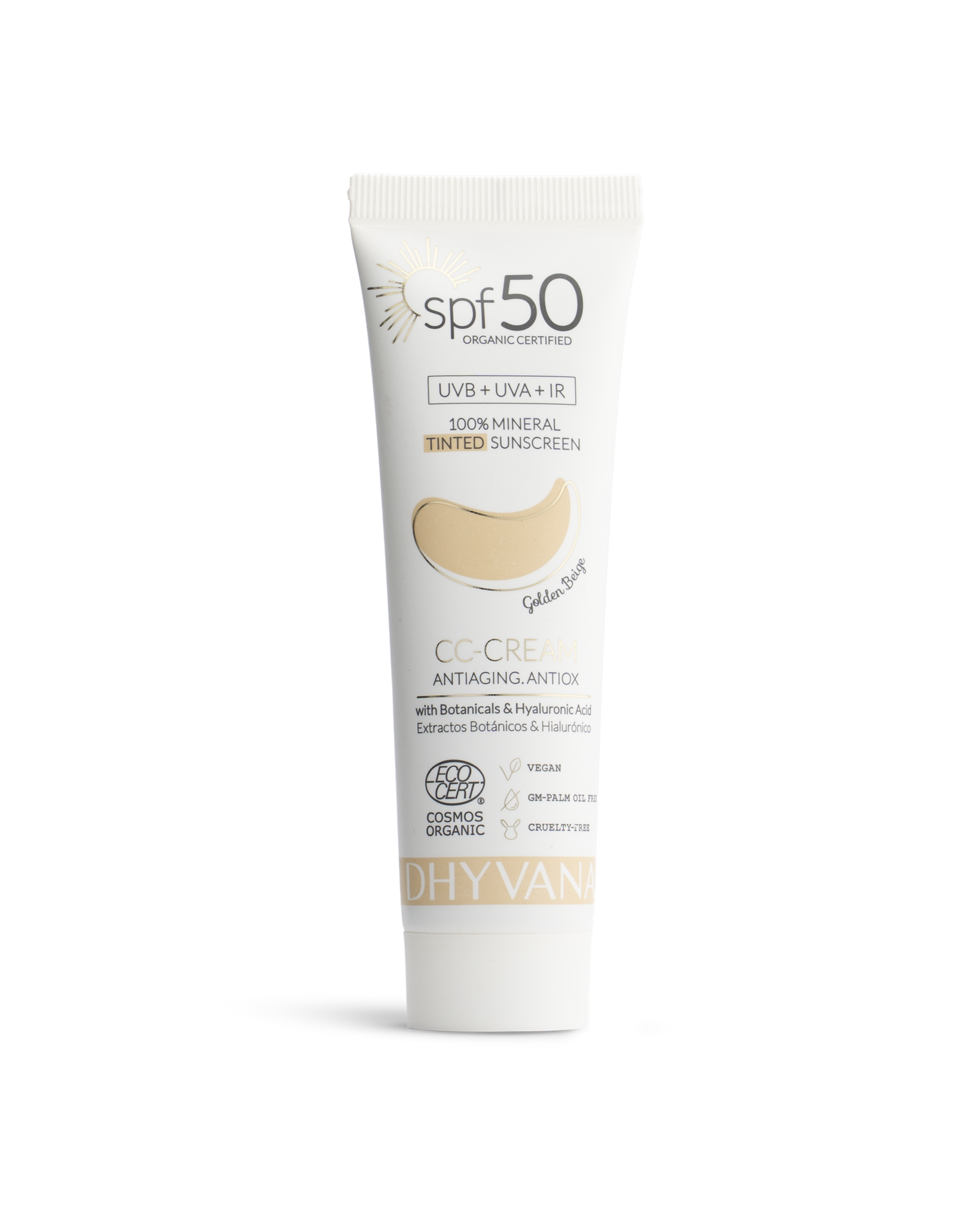 DHYVANA CC Cream SPF50 Golden Beige (light) 50ml
