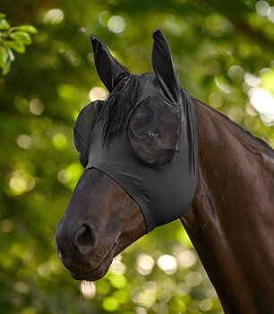 Fly Mask / flughuva (med öron) Waldhausen Flex, svart