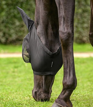 Fly Mask / flughuva (med öron) Waldhausen Flex, svart