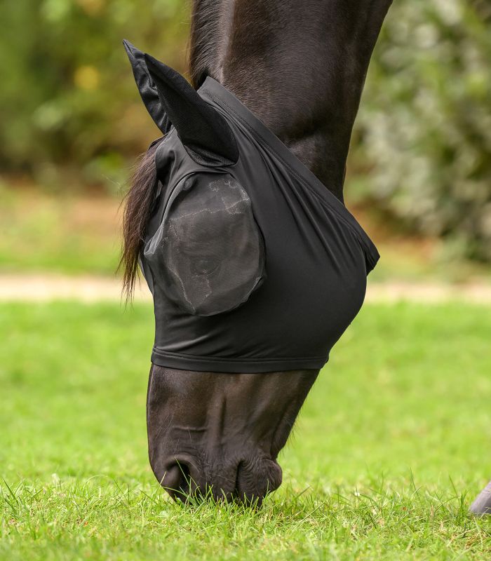 Fly Mask / flughuva (med öron) Waldhausen Flex, svart - 4