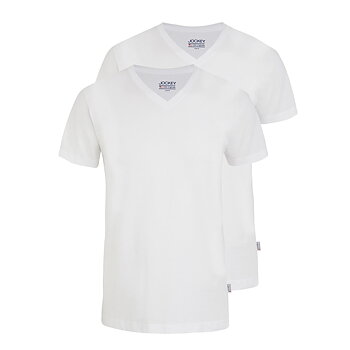  V-ringad 2-pack T-shirt från Jockey i 100% bomull